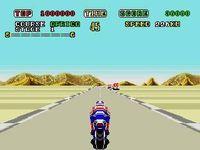 une photo d'Ã©cran de Super Hang-On sur Sega Megadrive